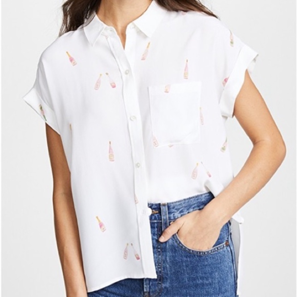 🔸Host Pick🔸Anthropologie | Rosé All Day silk top - Picture 1 of 11